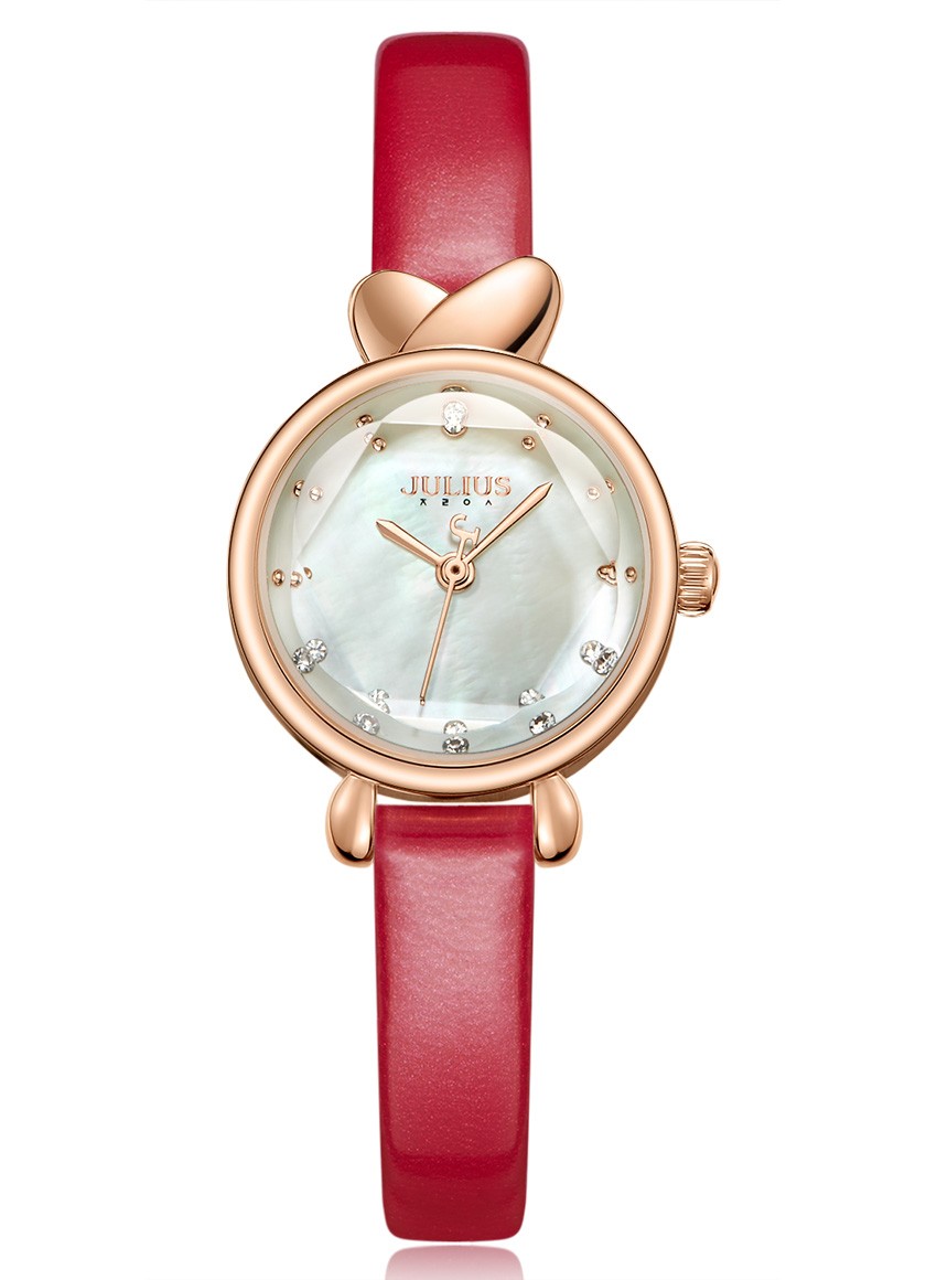 JULIUS leather straph watch for ladies