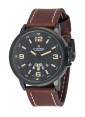 Naviforce for Men - Analog-Digital Leather Band Watch - NF9028-BR